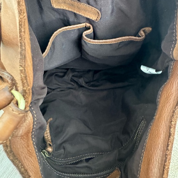 Marta Ponti Portugal Brown Leather Woven Tote Bag - Picture 8 of 11